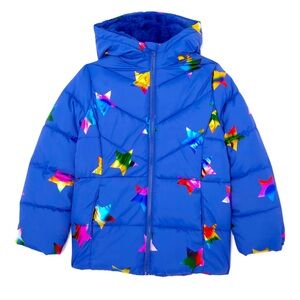 Girls Puffer Jacket- Blue